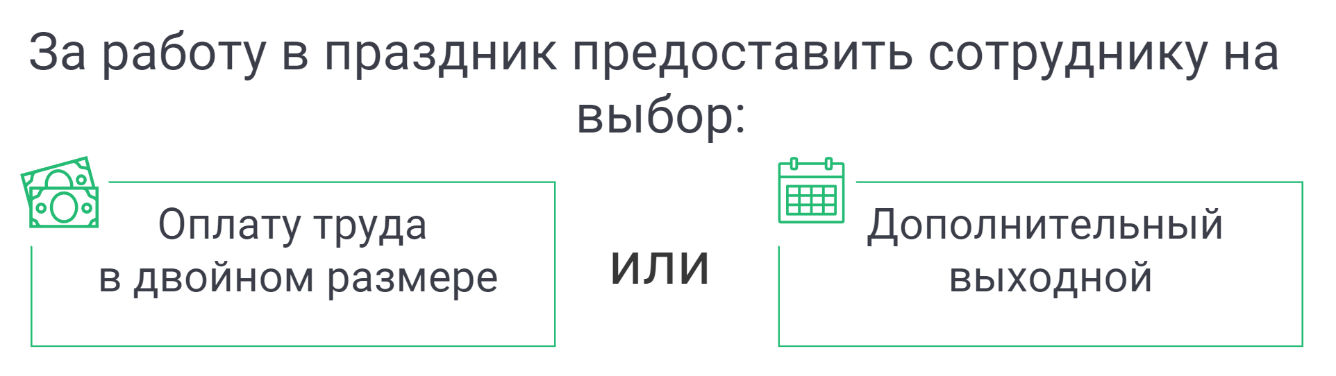 компенсация работы в праздники