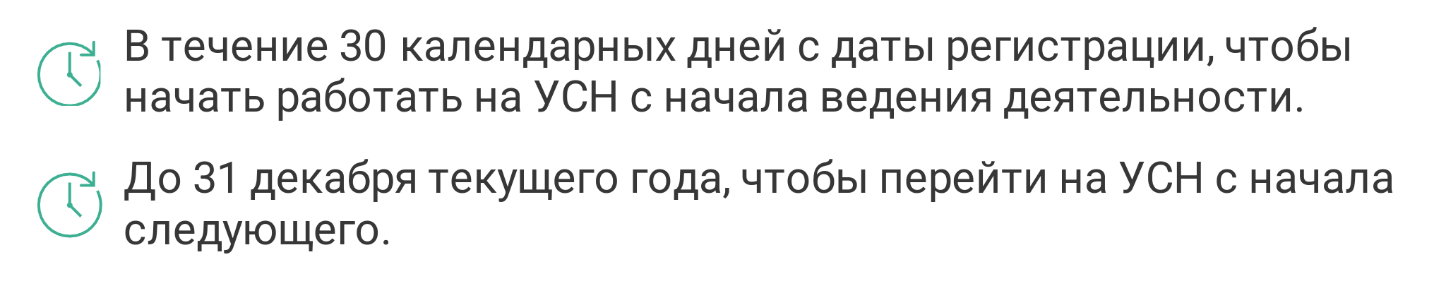 когда подать уведомление об использовании УСН